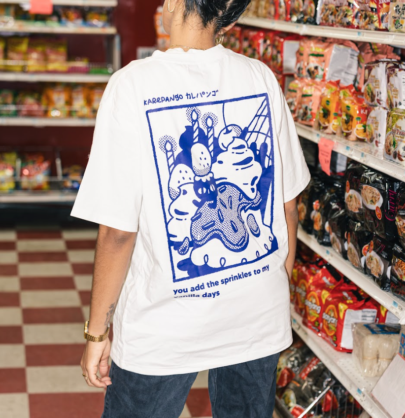 KURIMU: Screenprinted short sleeve t-shirt-0